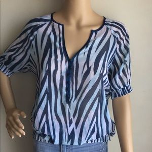 New York and Company sheer blouse